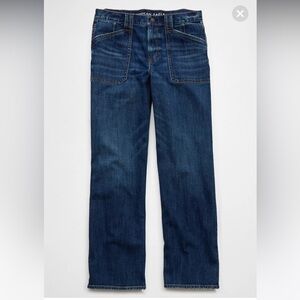 AE Stretch High-Waisted Stovepipe Utility Jean